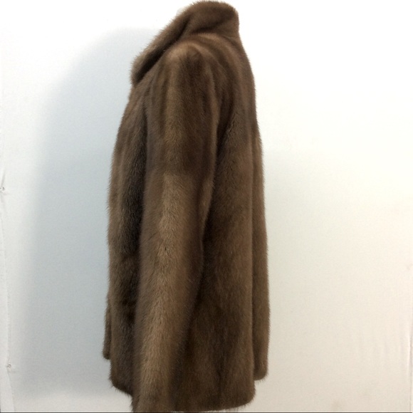 VTG WOMEN’S Light Brown Real MINK CAOT, Lined. - Picture 3 of 10